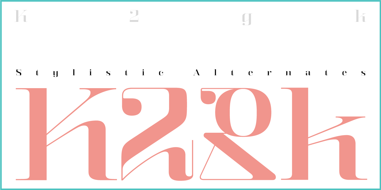 Ejemplo de fuente Kalender Serif No 1